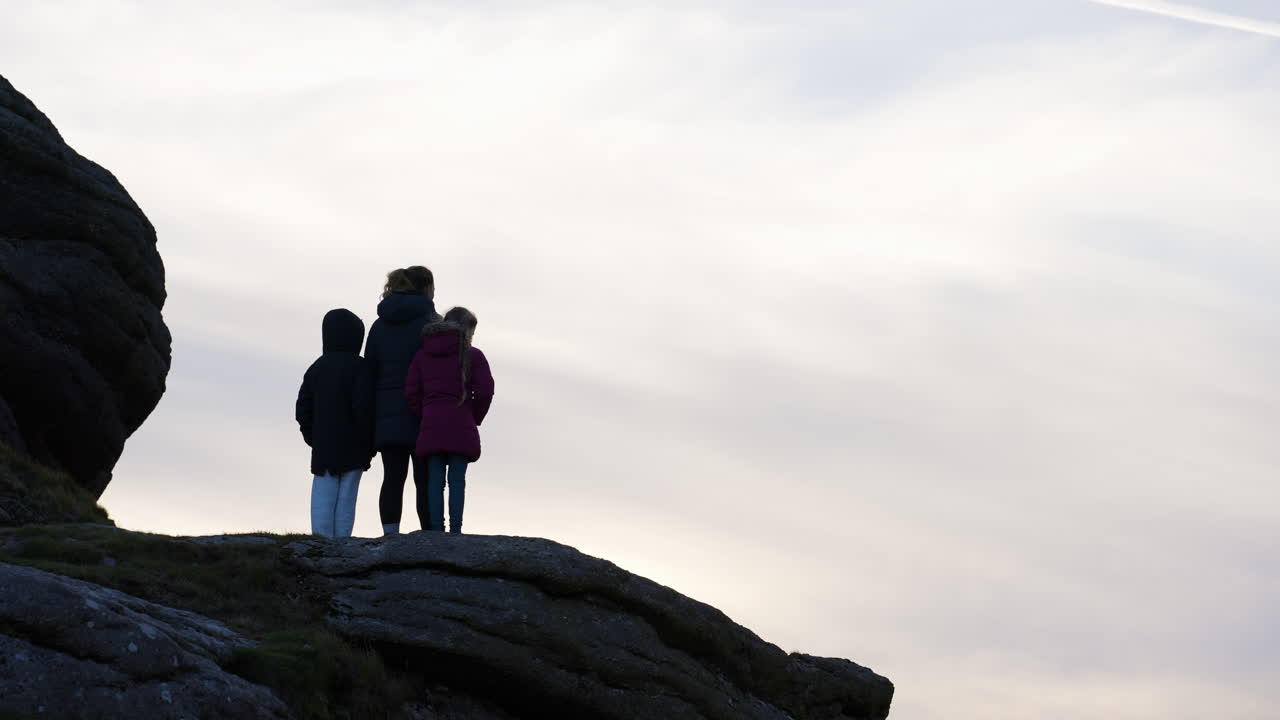 Family Viewing the Landscape