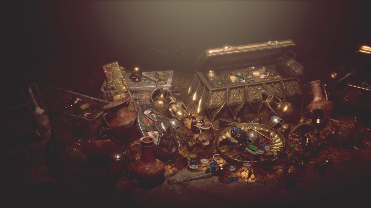 Closeup on treasure and luxury vintage accessories