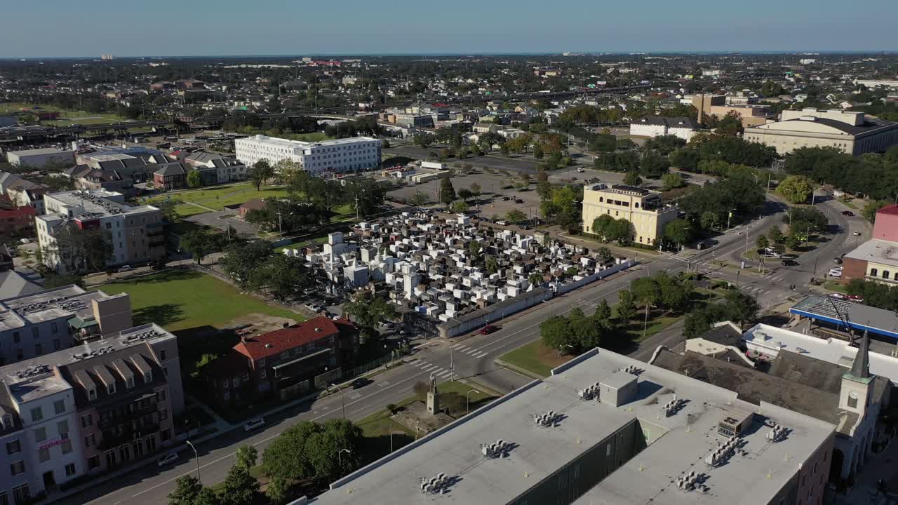 cementerio cerca del centro de nueva orleans, luisiana