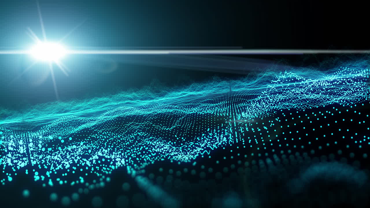 3d, futuristic and wave vibration with shining