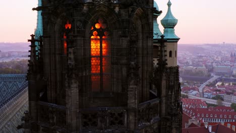 aerial view st. nicolas church in prague