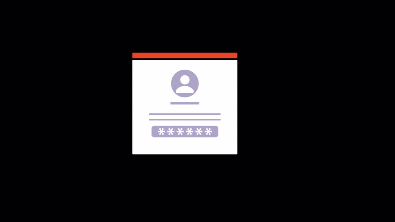 Animated Login Screen with Password Input