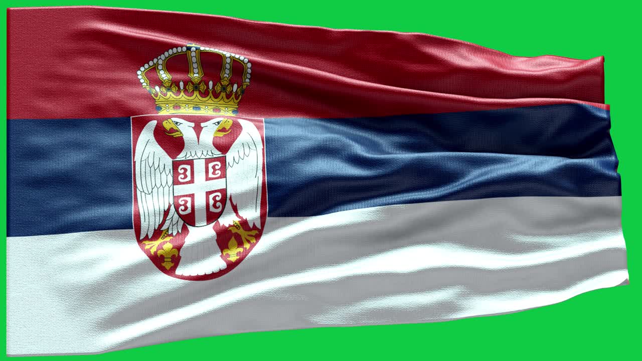 세르비아의 발 - 세르비아 발 높은 세부 사항 - 국가 발 세르비아 파동 패턴 loopable 요소