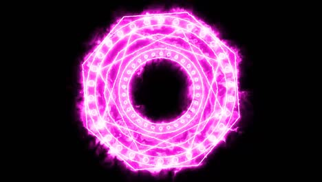 nozomi y millones de hojas de sakura rosas girando y cayendo en el suelo moviéndose lentamente y luna llena