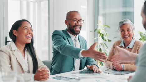 successful business deal and collaboration