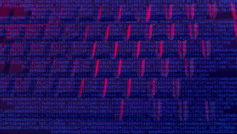 computer programming code on a keyboard with multiple layers of codes