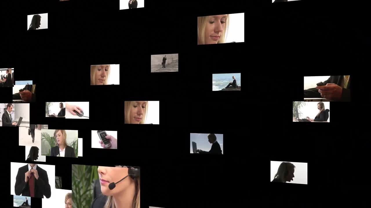 사업가 들 의 영상 의 콜라지