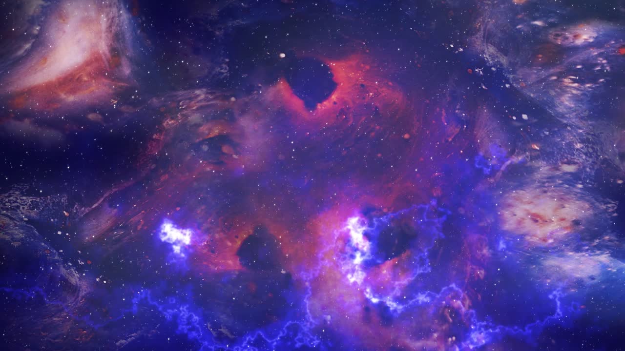 impresionante animación de la galaxia en 4k cg