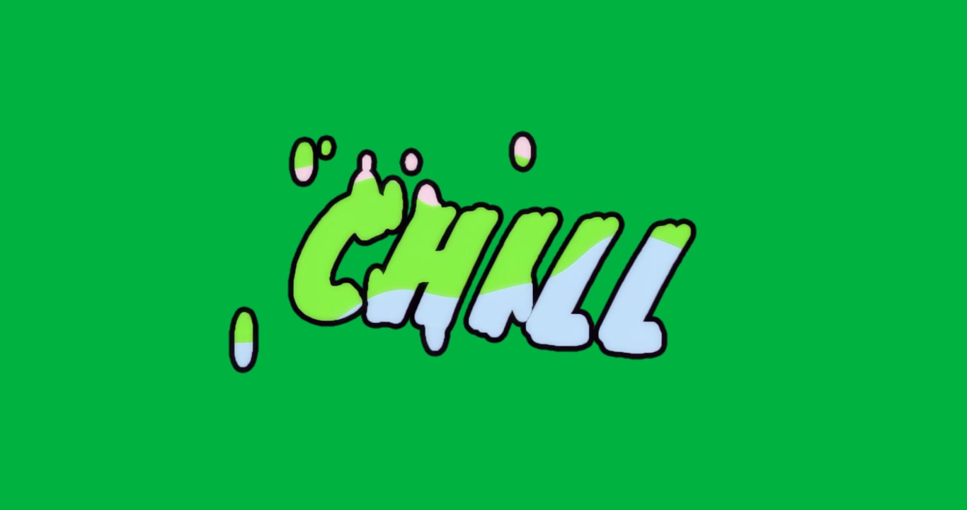 Designer che applicano una grafica CHILL con lettere a bolla su sfondo trasparente, mettendo in mostra il branding.
