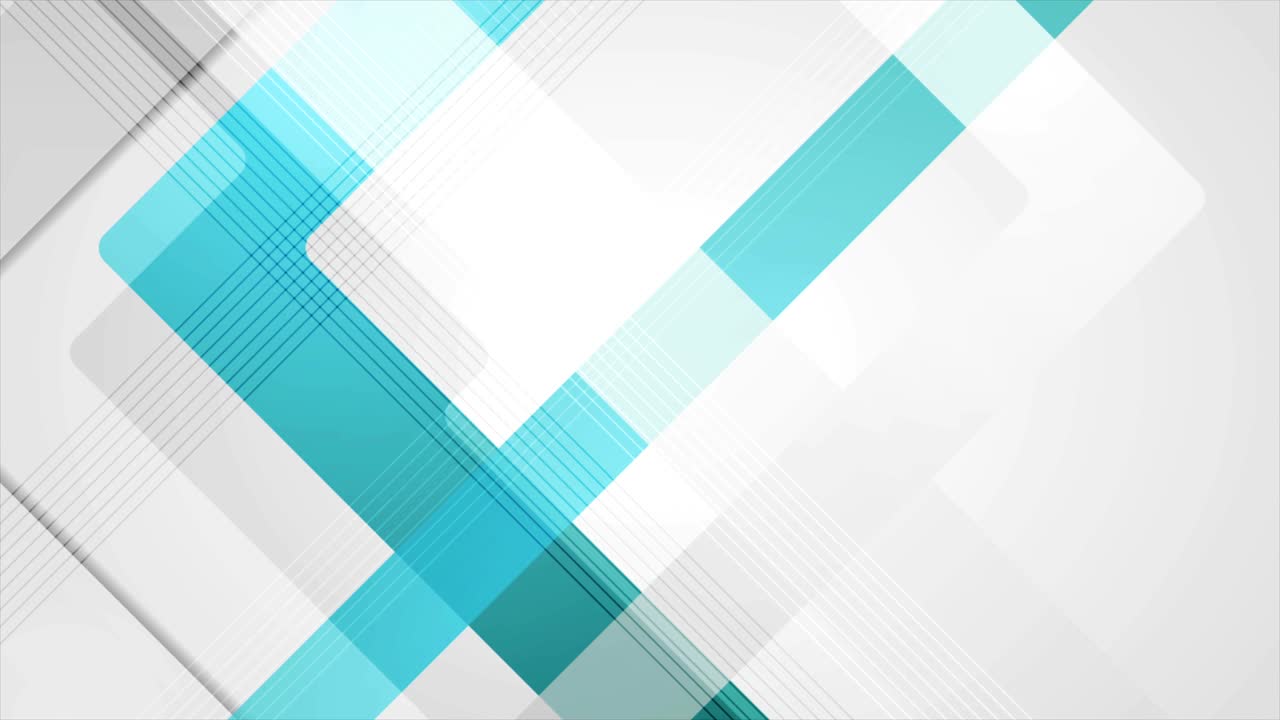 Animazione video tech astratta geometrica blu-grigio