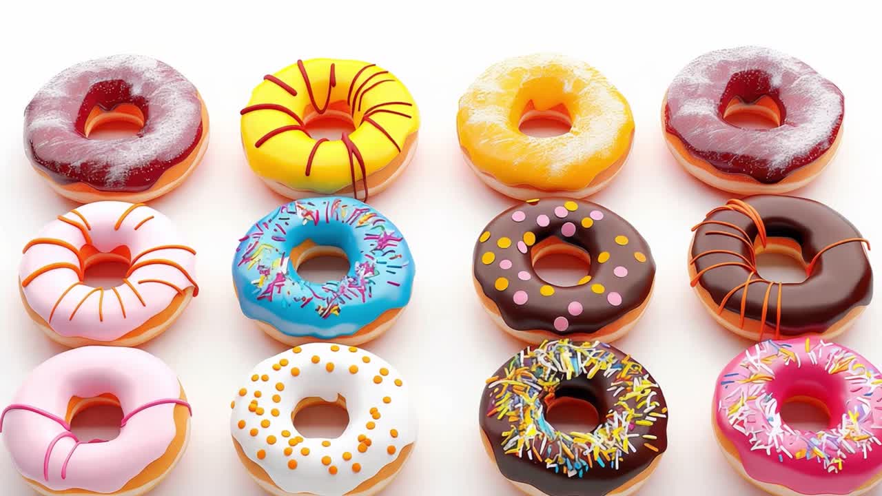 Rosquillas coloridas