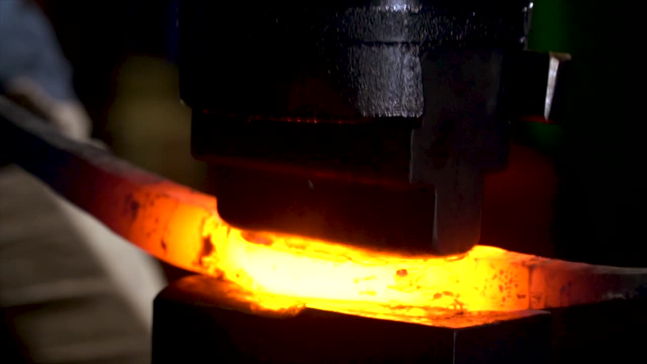 Blacksmith Metal Forging In 120fps Slow Motion