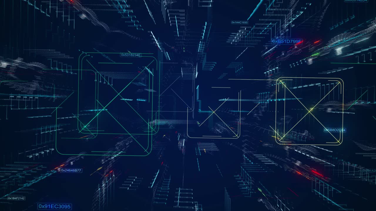 Futuristic Space Grid Animation