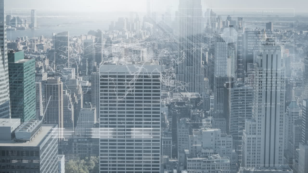 ⁇ 은 패턴의 애니메이션과 도시 풍경에 대한 데이터 처리