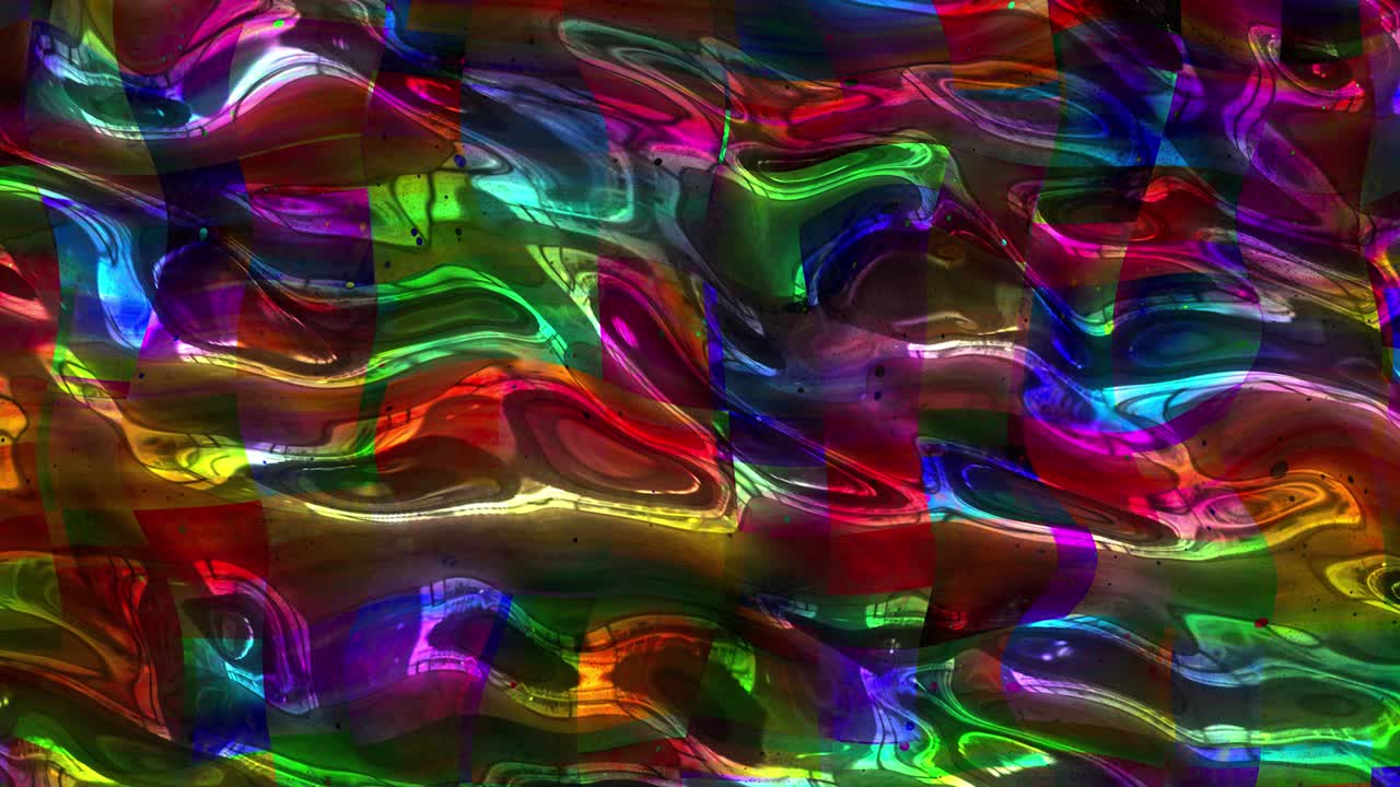 animación abstracta, fondo líquido, hermosa película de pintura digital, película de fondo abstracta, animación caleidoscopio video de stock