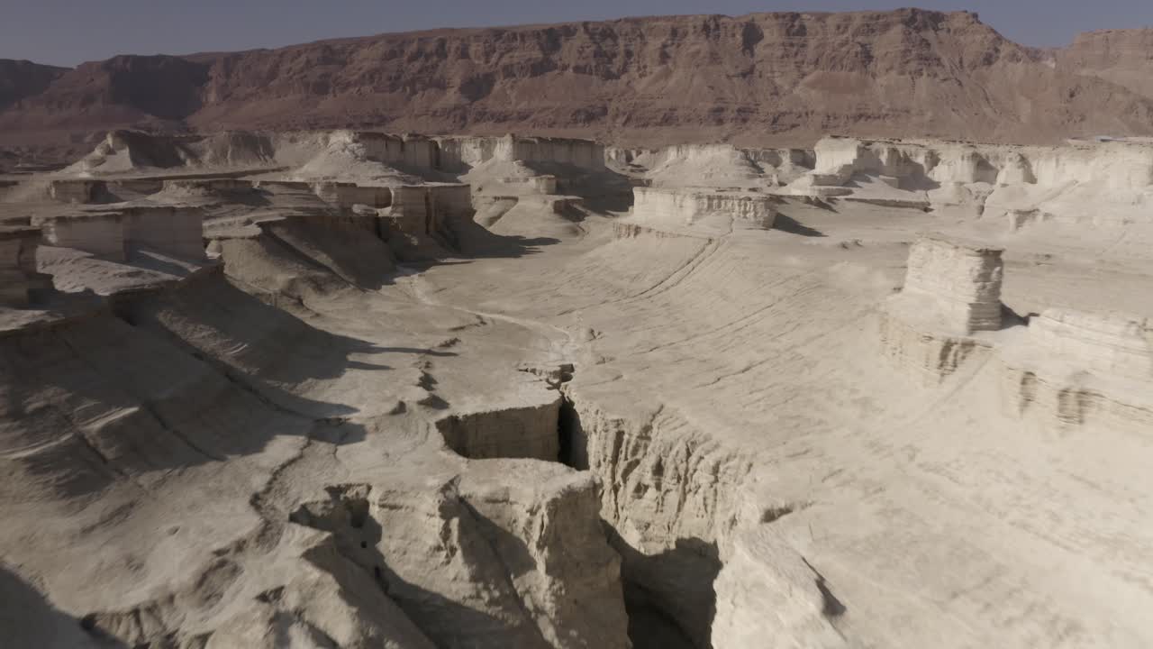 사막 의 협곡 풍경 의 공중 사진