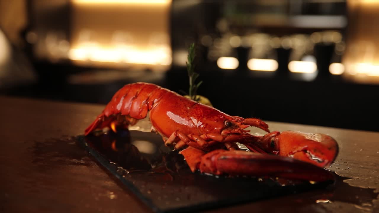 식당 에서 맛있는 호박 요리