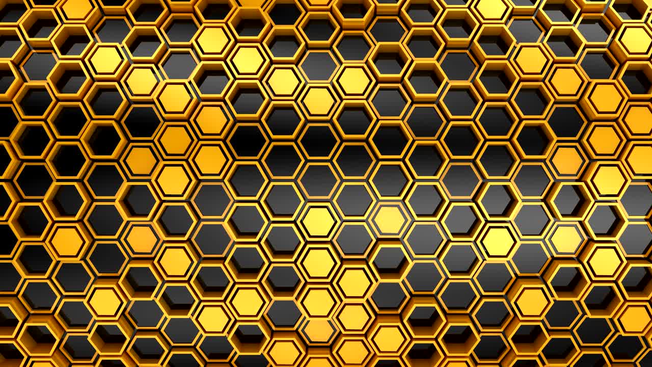 el fondo de los hexágonos