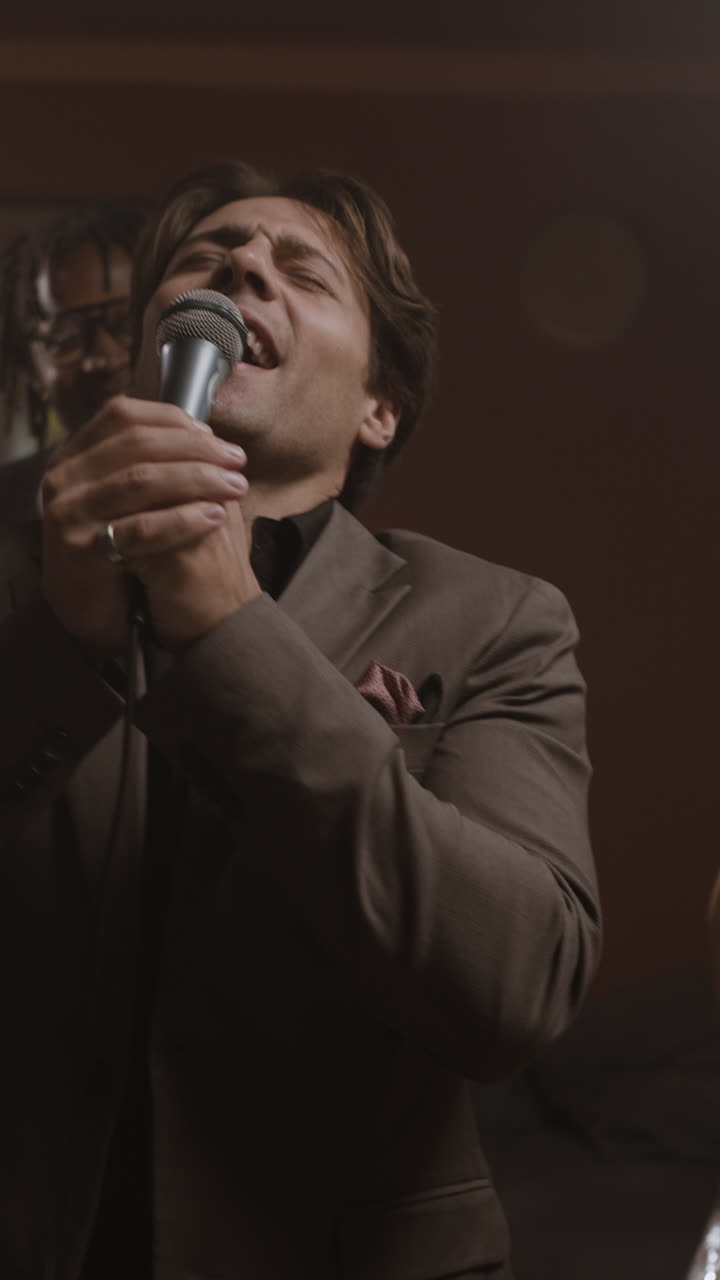 Singer Performing Live on Stage