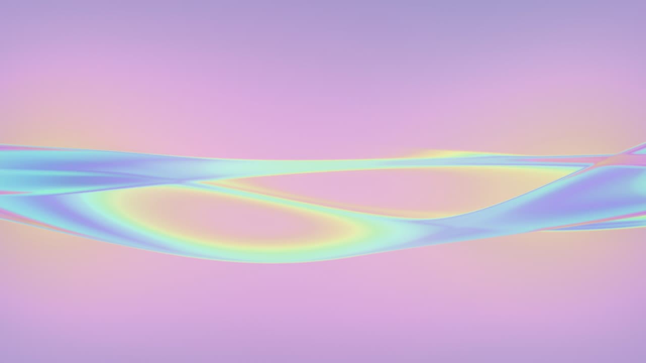 이리데센트 (iridescent) - 추상적인, 활기찬, 파동적인 모양.