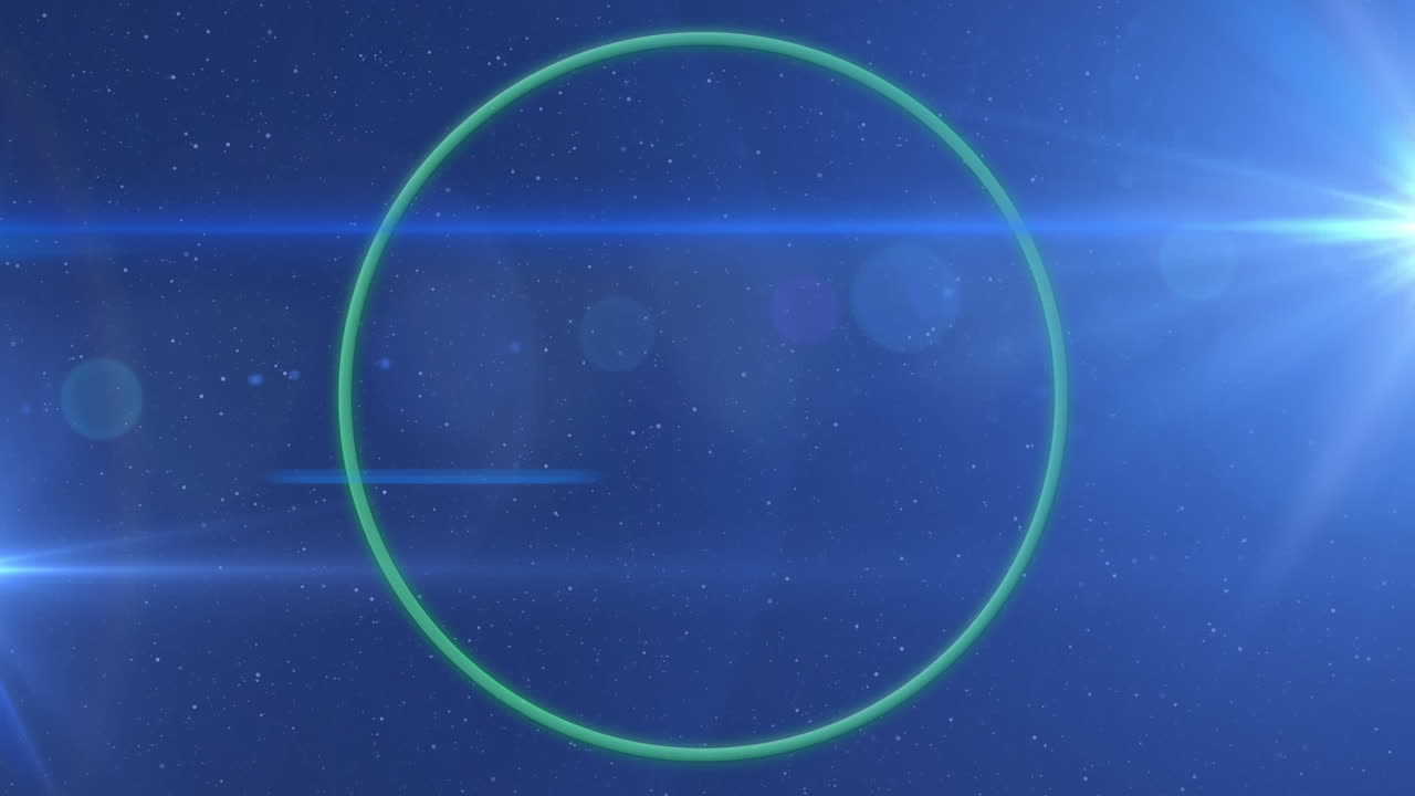 검은 바탕에 있는 별 위에 있는 밝은 반점들의 애니메이션