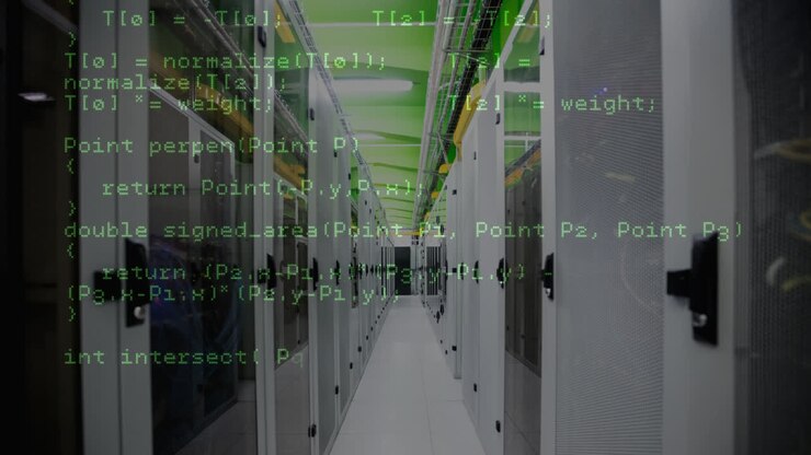 Data center with code
