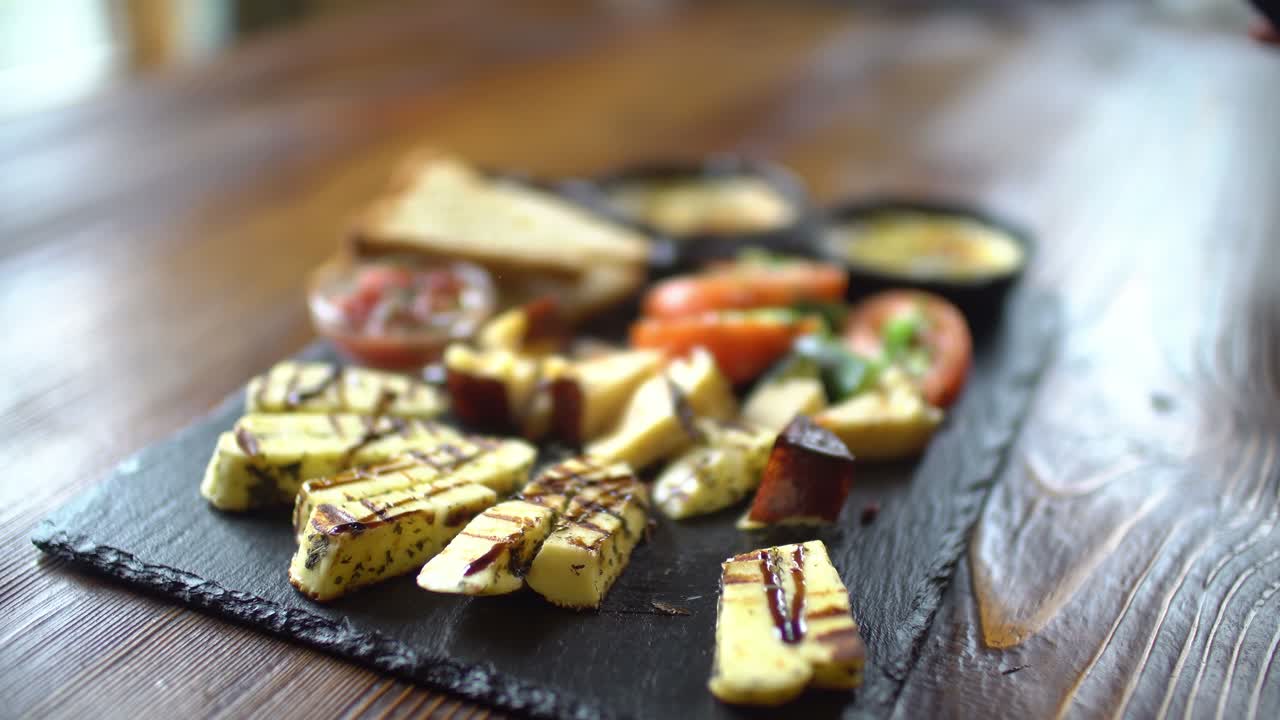 Grilled Cheese and Vegetable Charcuterie Board