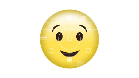 Animación-Del-Icono-De-Emoji-De-Sonrisa-Sobre-Interfaz-Digital.