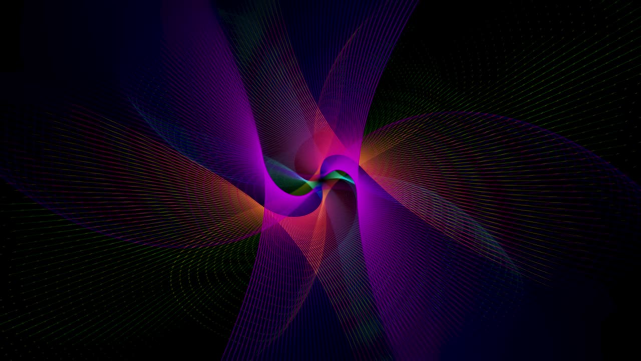 Abstract kaleidoscope motion graphics.