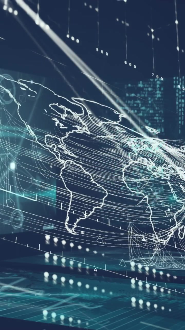 Animation of financial data processing and statistics