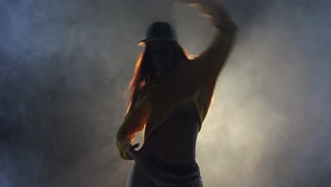 young woman dancing