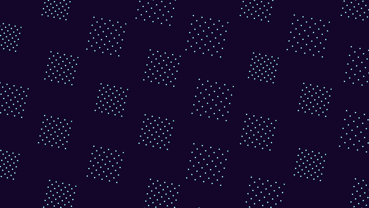 Motion blue dots and squares pattern