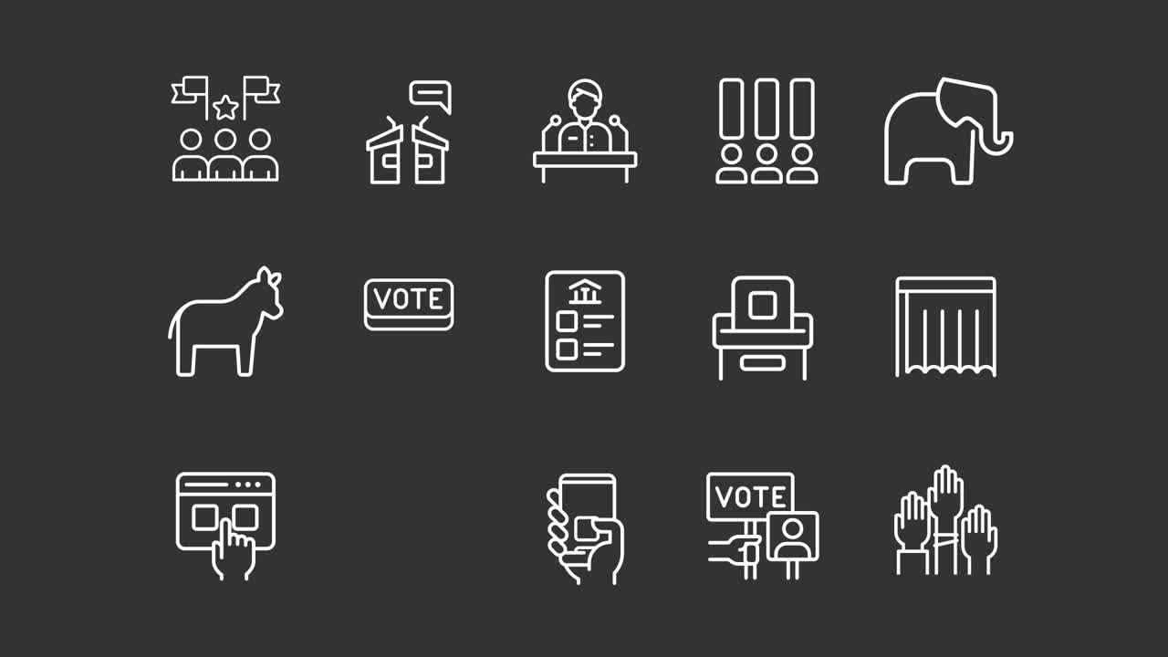 Election and Voting Icons