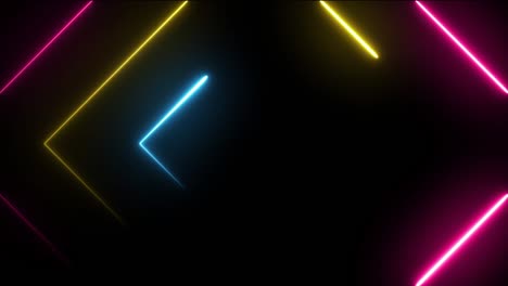 fondo de neón animación de mosca 3d 4k canal alfa transparente