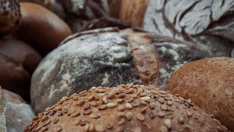 Freshly-baked-natural-bread-is-on-the-kitchen-table.