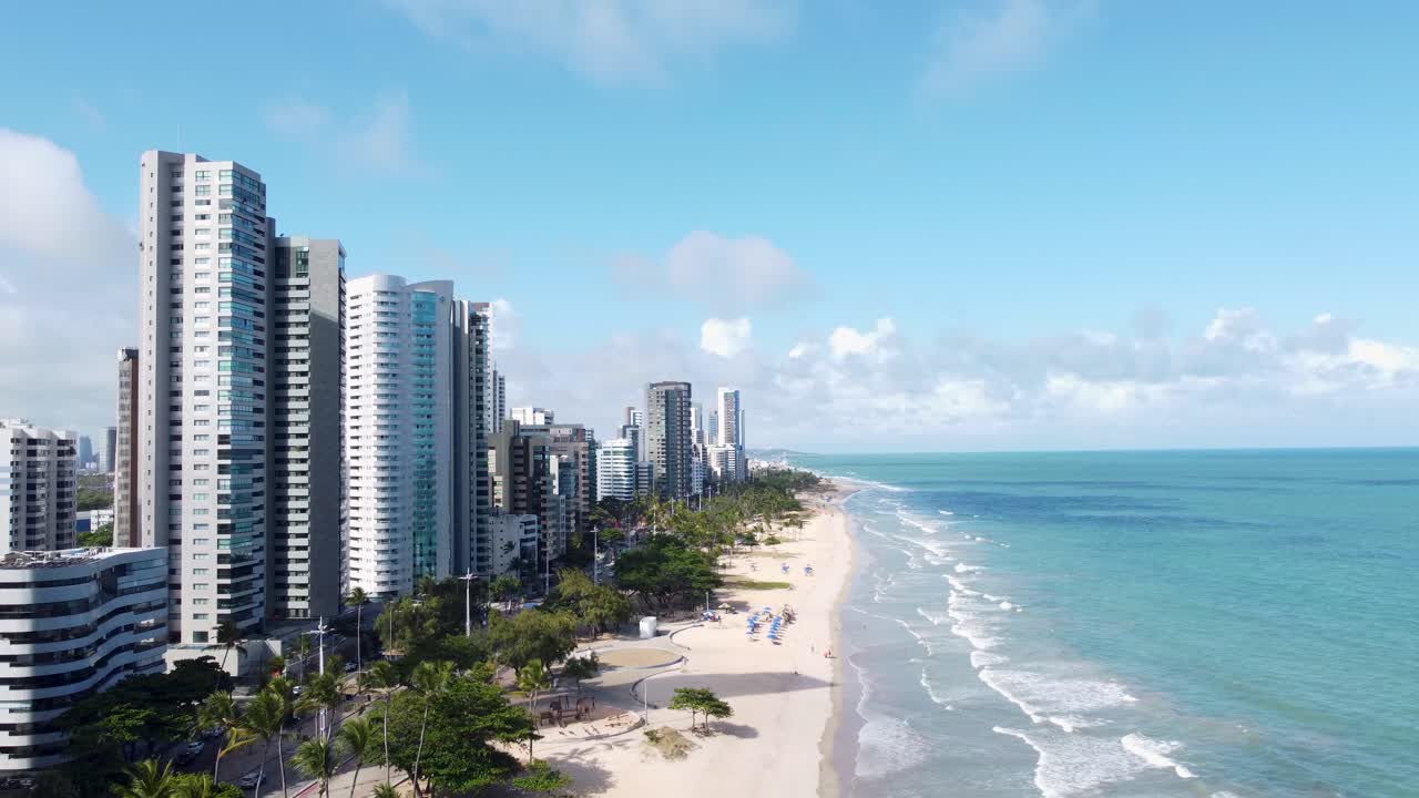 Playa de Boa Viagem, Recife, Estado de Pernambuco, Brasil.