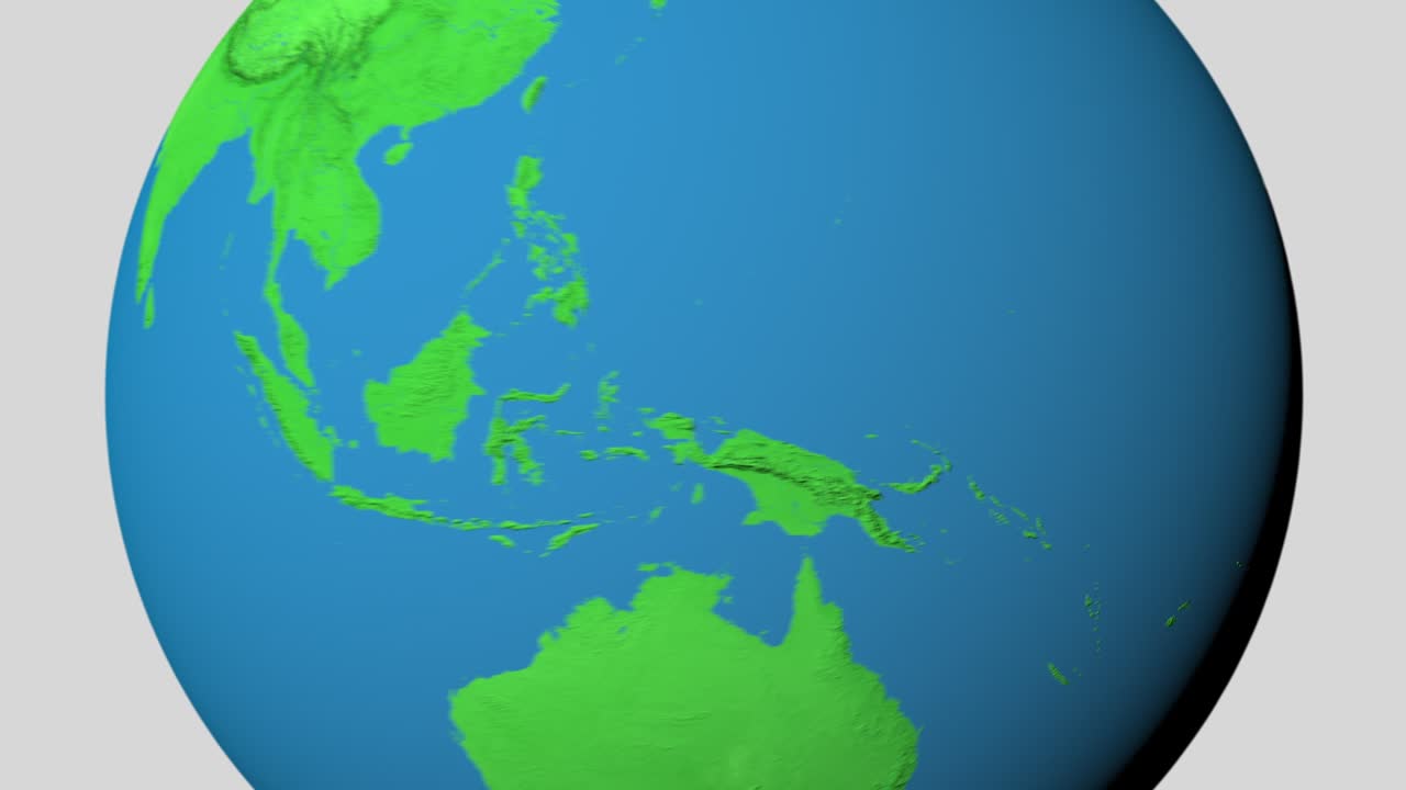 나우루의 3d 지도