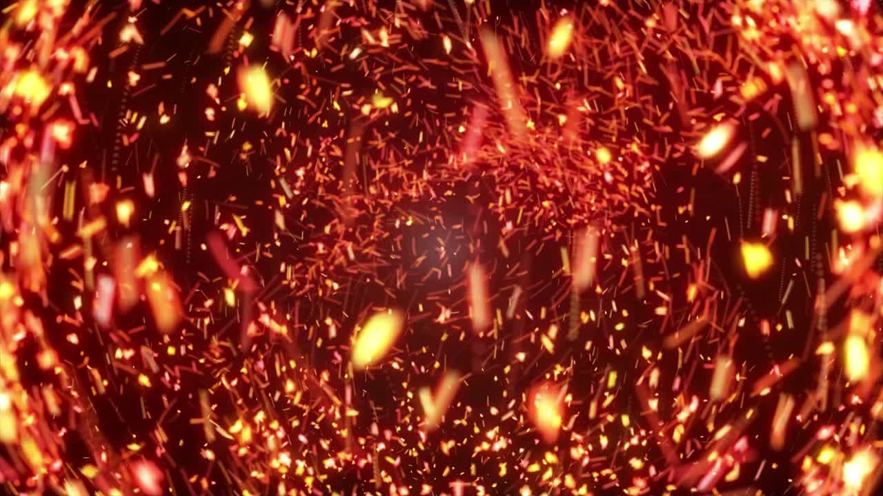 날아다니는 불꽃의 배경