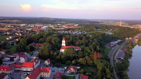 aerial drone footage of the city ormo?