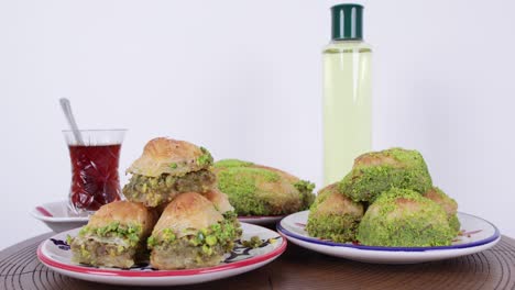 baklava y té turco