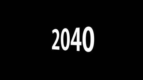 2040 text animation motion graphics