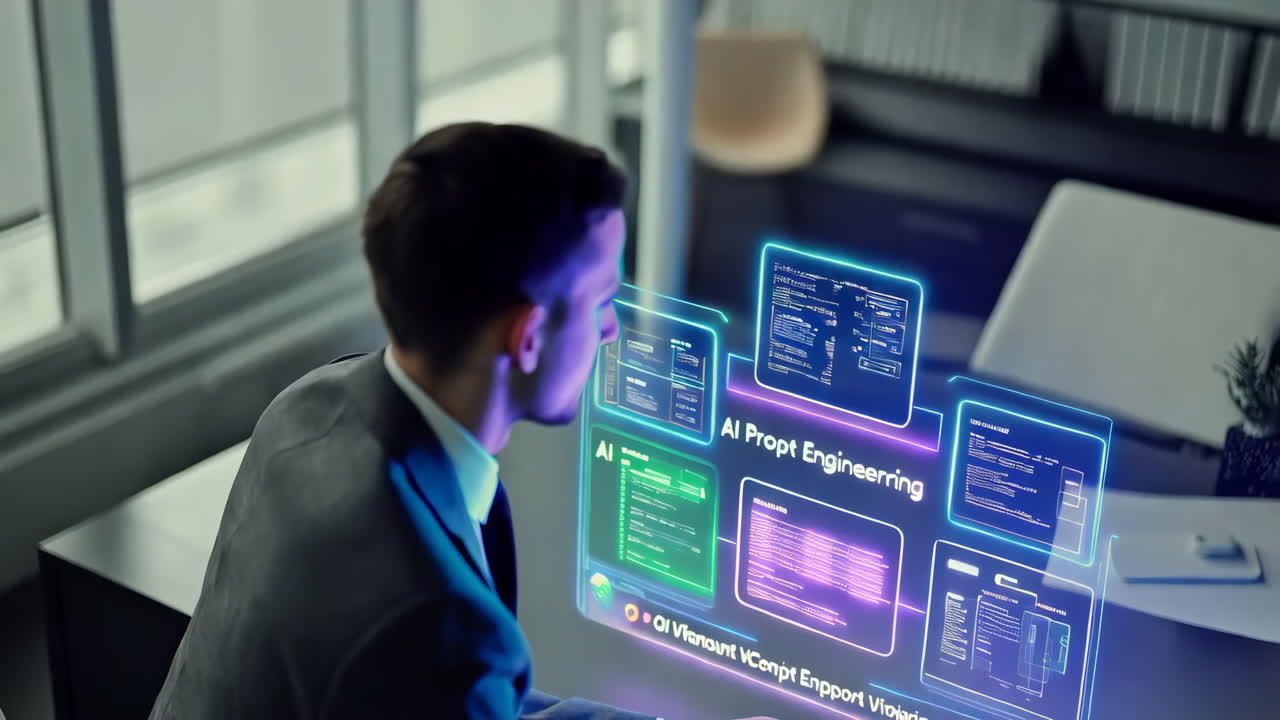 AI Prop Engineering and Virtual Display Technology