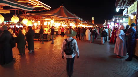 night market in marrakech, morocco