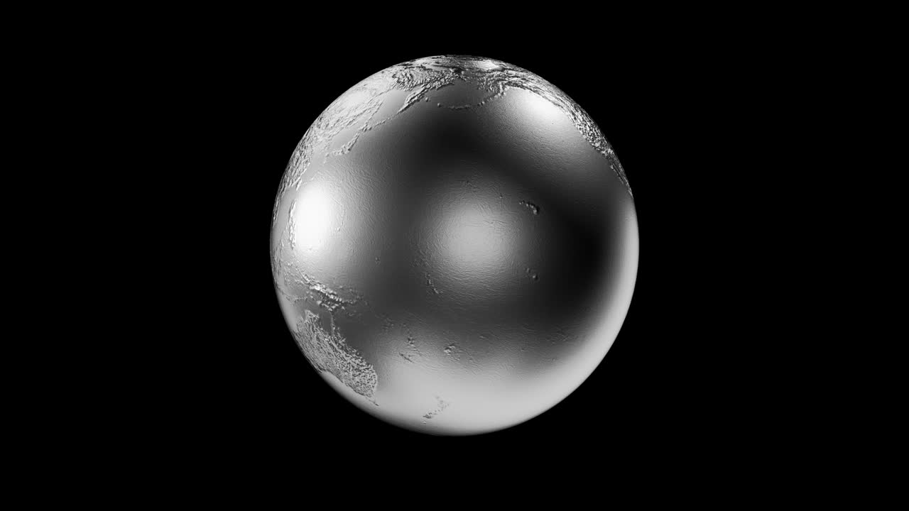 3d 골든 지구의 루프 애니메이션 스 비디오