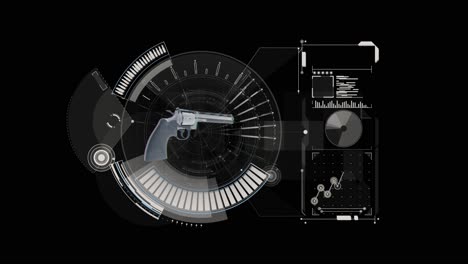 Gun-holographic-structure-on-hud-interface-screen-with-complex-infographic-elements