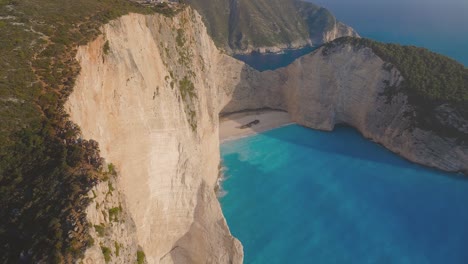 navagio playa vistas aéreas de griego