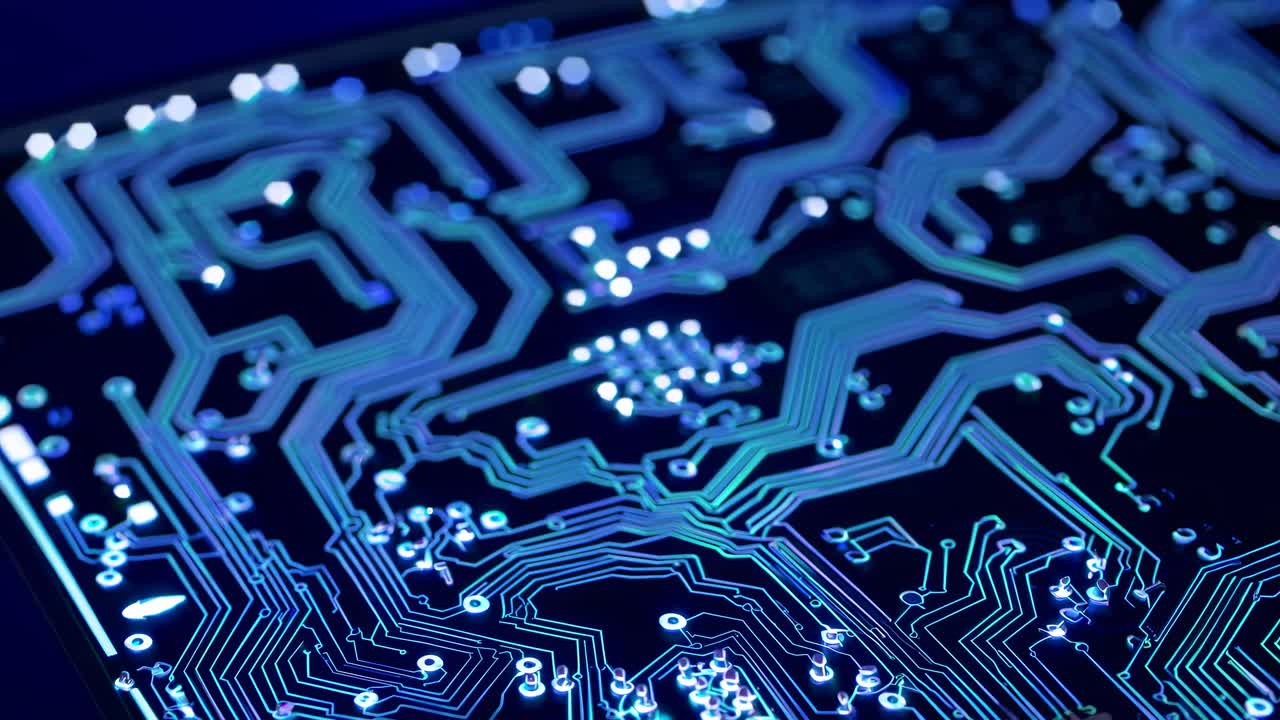 primer plano de una placa de circuitos