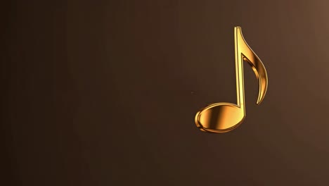 golden music note