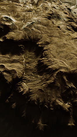 aerial view of a mountain range