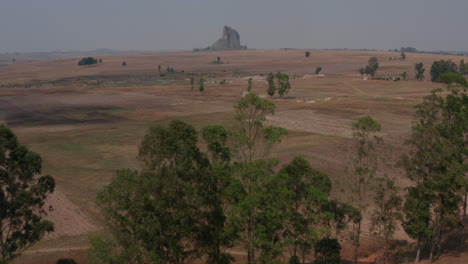 traveling forward towards a large african rock, angola 6